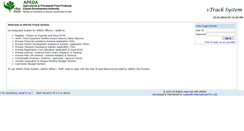 Desktop Screenshot of itrack.apeda.gov.in